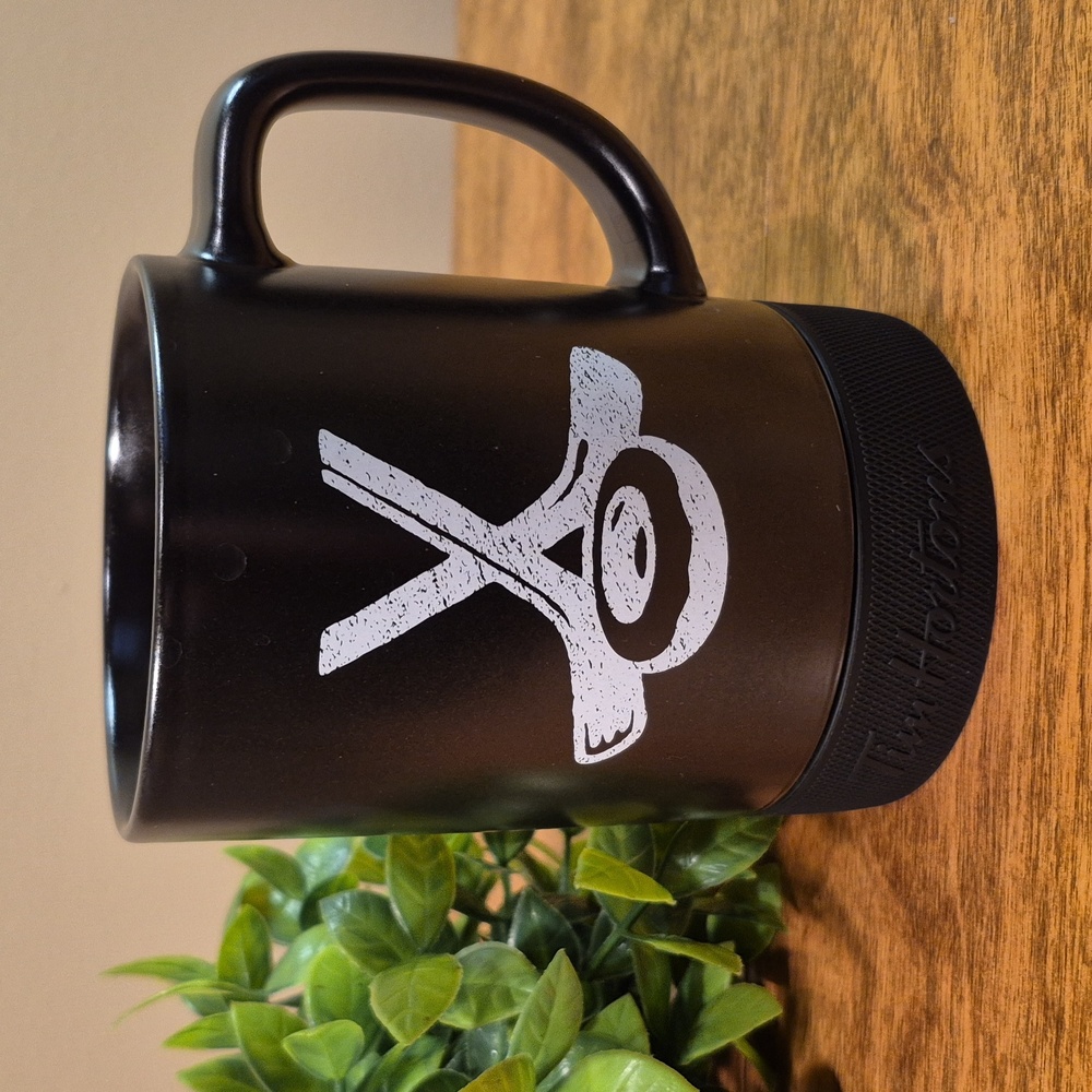 TIM HORTONS 2018 Hockey Puck Base Hockey Theme Graphic Ceramic Coffee Mug